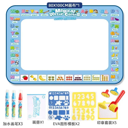 Magic Water Drawing Mat With Reusable Magic Pen Montessori Educational Toys