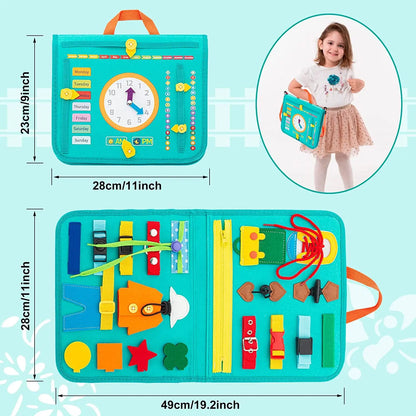 Montessori Busy Board  Activities Education Toys Basic Dress Motor Skills