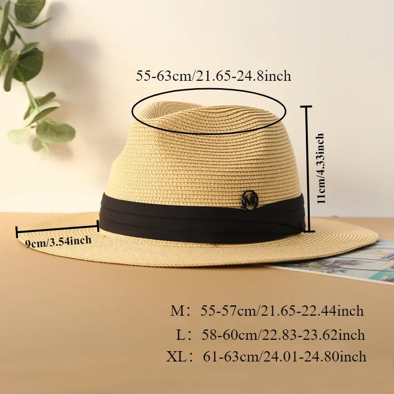 UPF50+ Big Size Travel Panama Hat