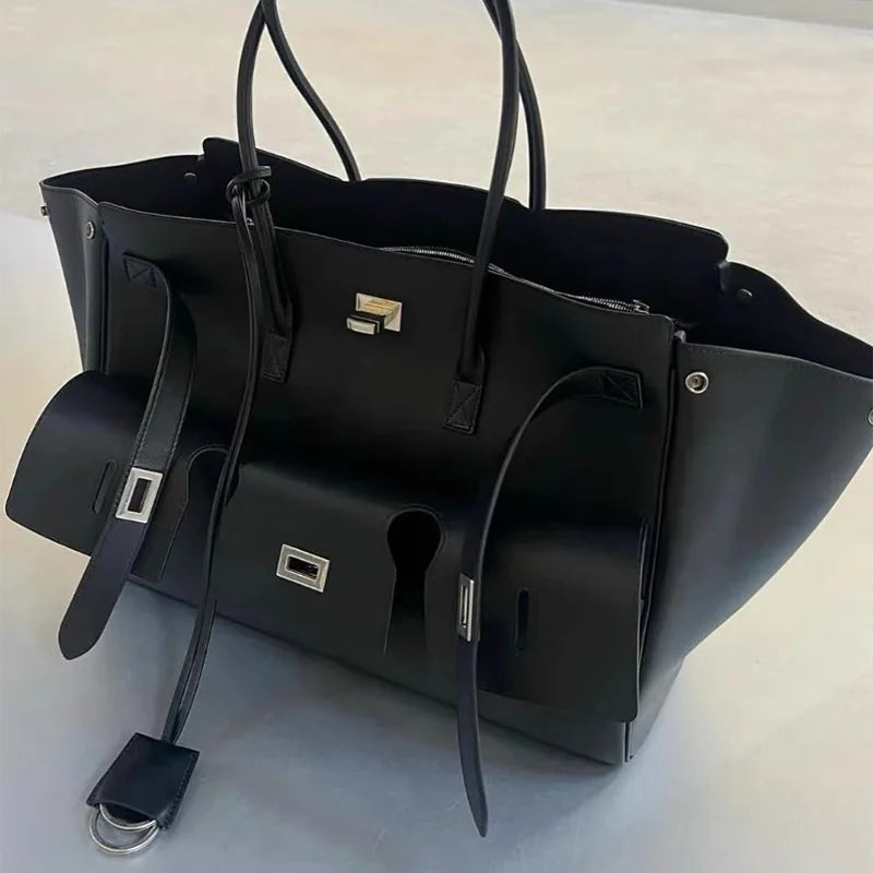 Square Buckle Design Luxury Handbag