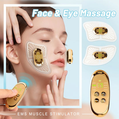 V-Face Lifting Massager – EMS Anti-Wrinkle Facial & Neck Firming Device for Eye, Face & Skin Care