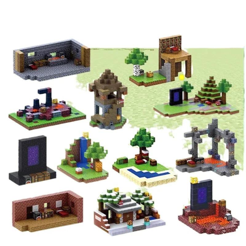 50-300PCS Magnetic Blocks Game Minecraft Magnet World Toys For Boys Girls