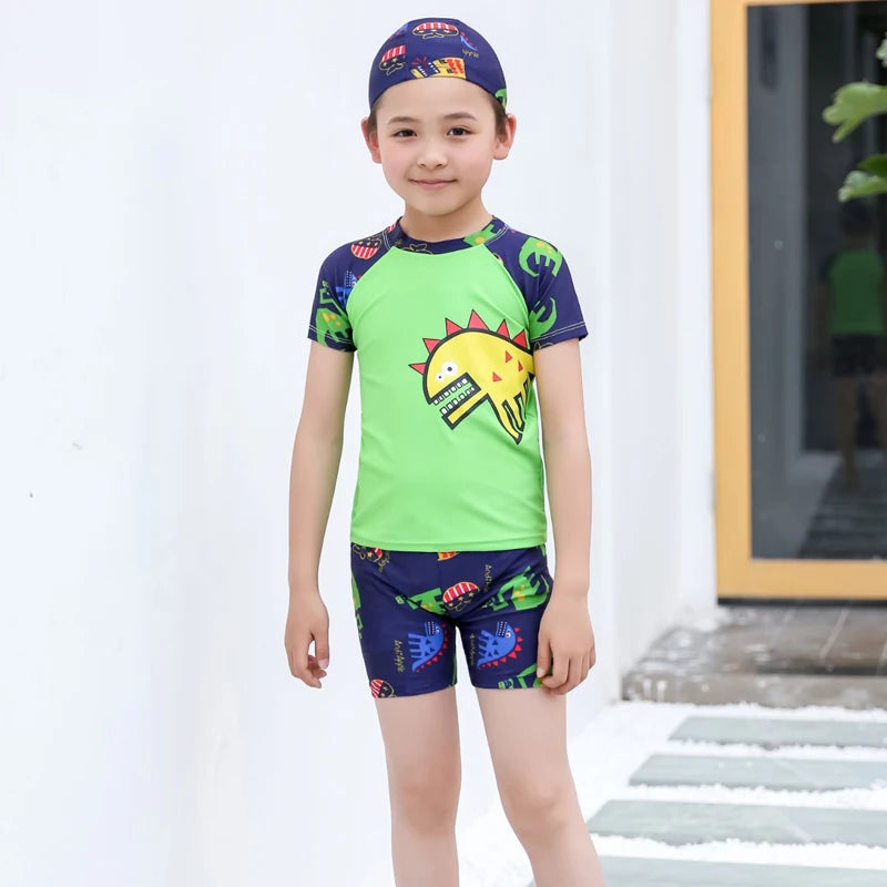 Summer Sun Protection Kids Swimsuits for Spa & Pool Baby Boys Sport Quick Dry Swim Wear