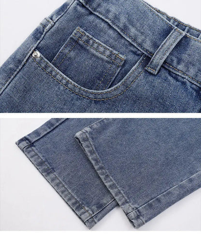 Straight Denim Wide-leg  Jeans