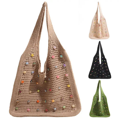 Crochet Knitted Tote Bag