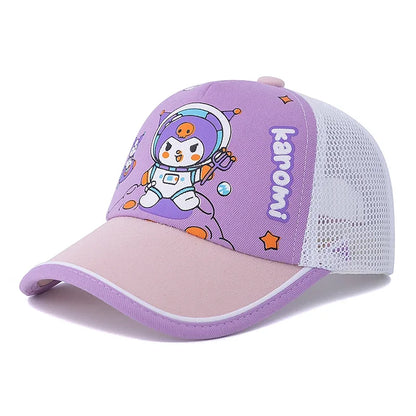 Children's Cartoon Lovely Astronaut-Kuromi Printed Cap