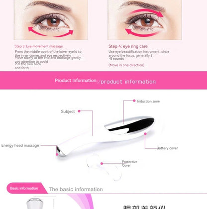 Home Electric Eye Massager – Anti-Fatigue, Reduce Puffiness & Fine Lines, Skin Care Eye Therapy Device