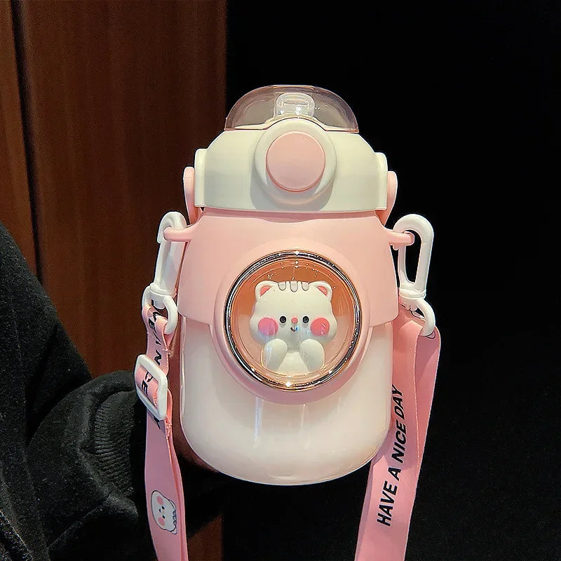 Kids Water Bottles With Straw / 820ml