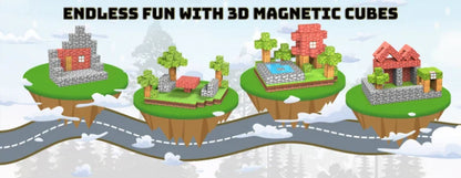 50-300PCS Magnetic Blocks Game Minecraft Magnet World Toys For Boys Girls