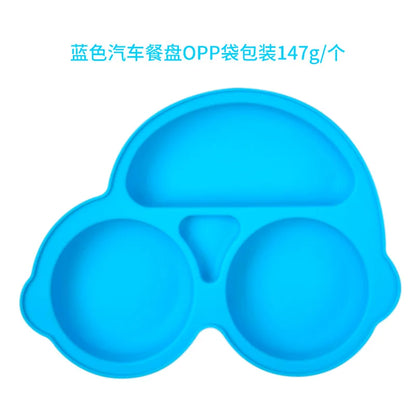 Suction Cartoon Children Dishes Feeding Toddler Training Tableware Retro Kids Smile Face Bowl