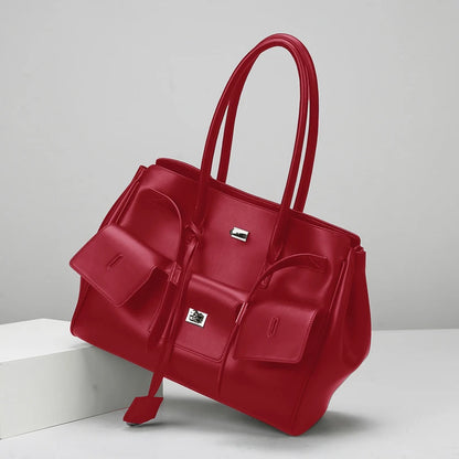 Square Buckle Design Luxury Handbag