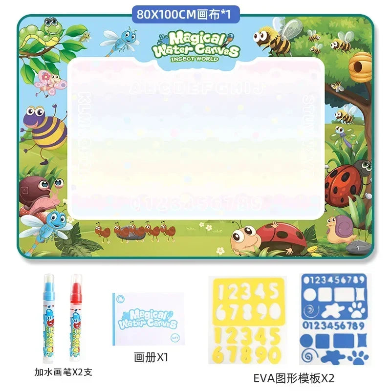 Magic Water Drawing Mat With Reusable Magic Pen Montessori Educational Toys