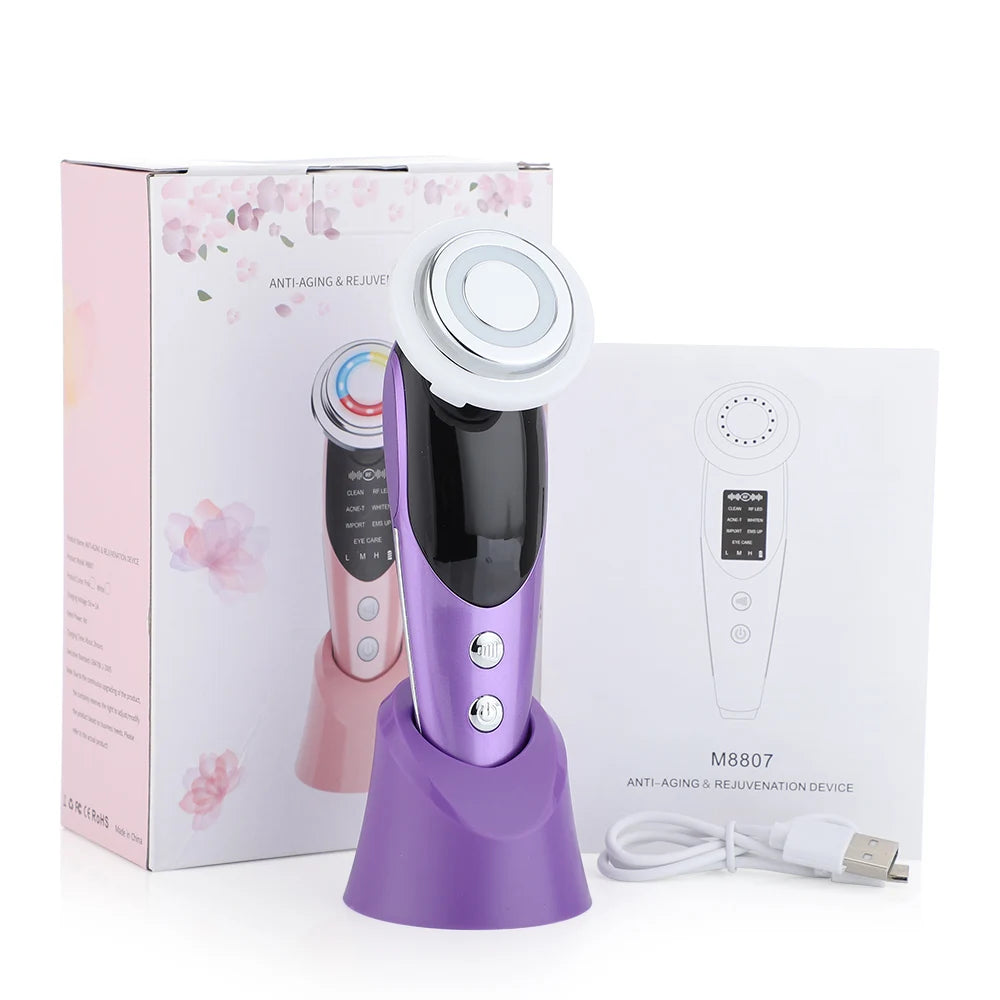 7 in 1 RF EMS  Wrinkle Removal Face Lift Multifunction Facial Massager Skin Care