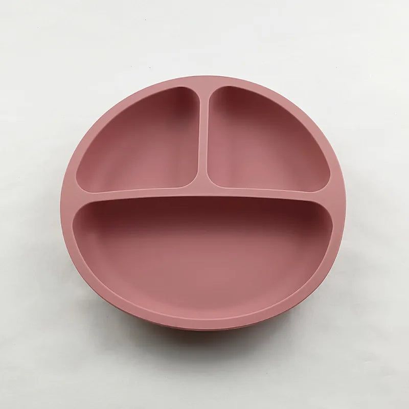 Suction Cartoon Children Dishes Feeding Toddler Training Tableware Retro Kids Smile Face Bowl