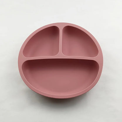 Suction Cartoon Children Dishes Feeding Toddler Training Tableware Retro Kids Smile Face Bowl