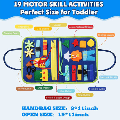 Montessori Busy Board  Activities Education Toys Basic Dress Motor Skills