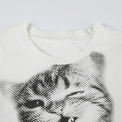 The Sleepy Cat Crewneck T-shirt