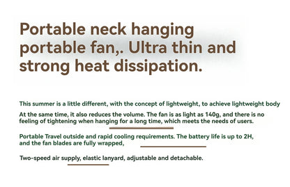 2025 Ultra-Quiet Hands-Free Neck Fan