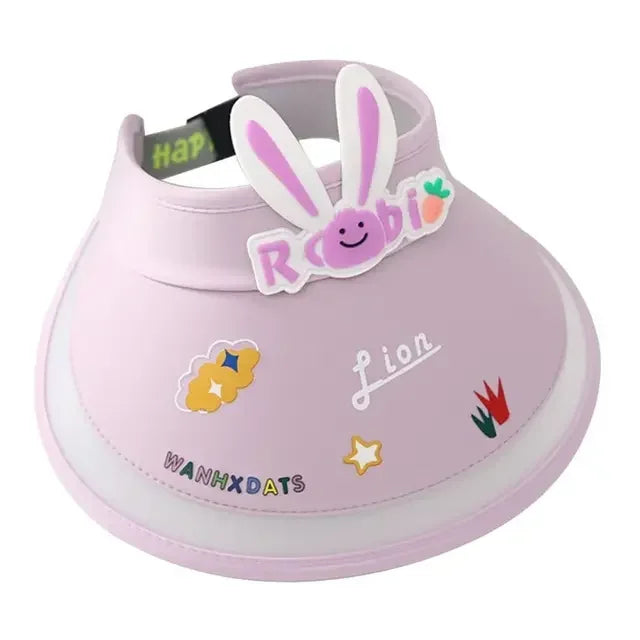 Rabbit Ear Empty Top Fan Hat USB Rechargeable