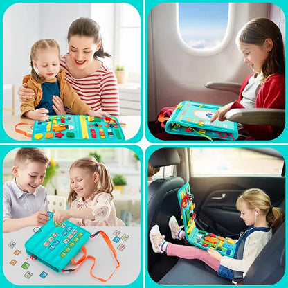 Montessori Busy Board  Activities Education Toys Basic Dress Motor Skills