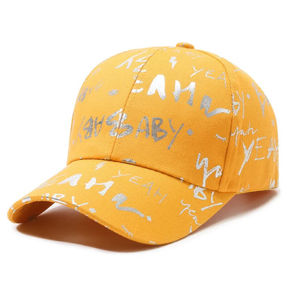 Female Male Sport Butterfly Smiling Face Letter Visors Cap