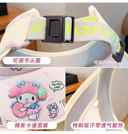 Kuromi Summer Sun Protection kids Hat Hats for Girl Anime
