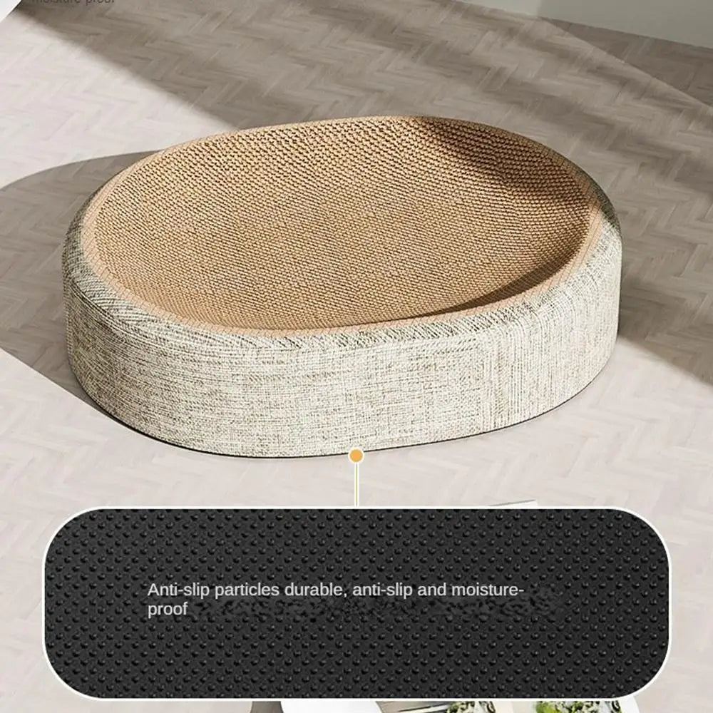 Oval Shaped Sisal  Scratch Pad For Cats