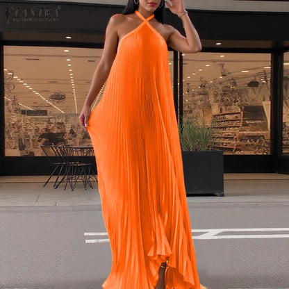 Moonlight Flow – Backless  Long Robe Dress