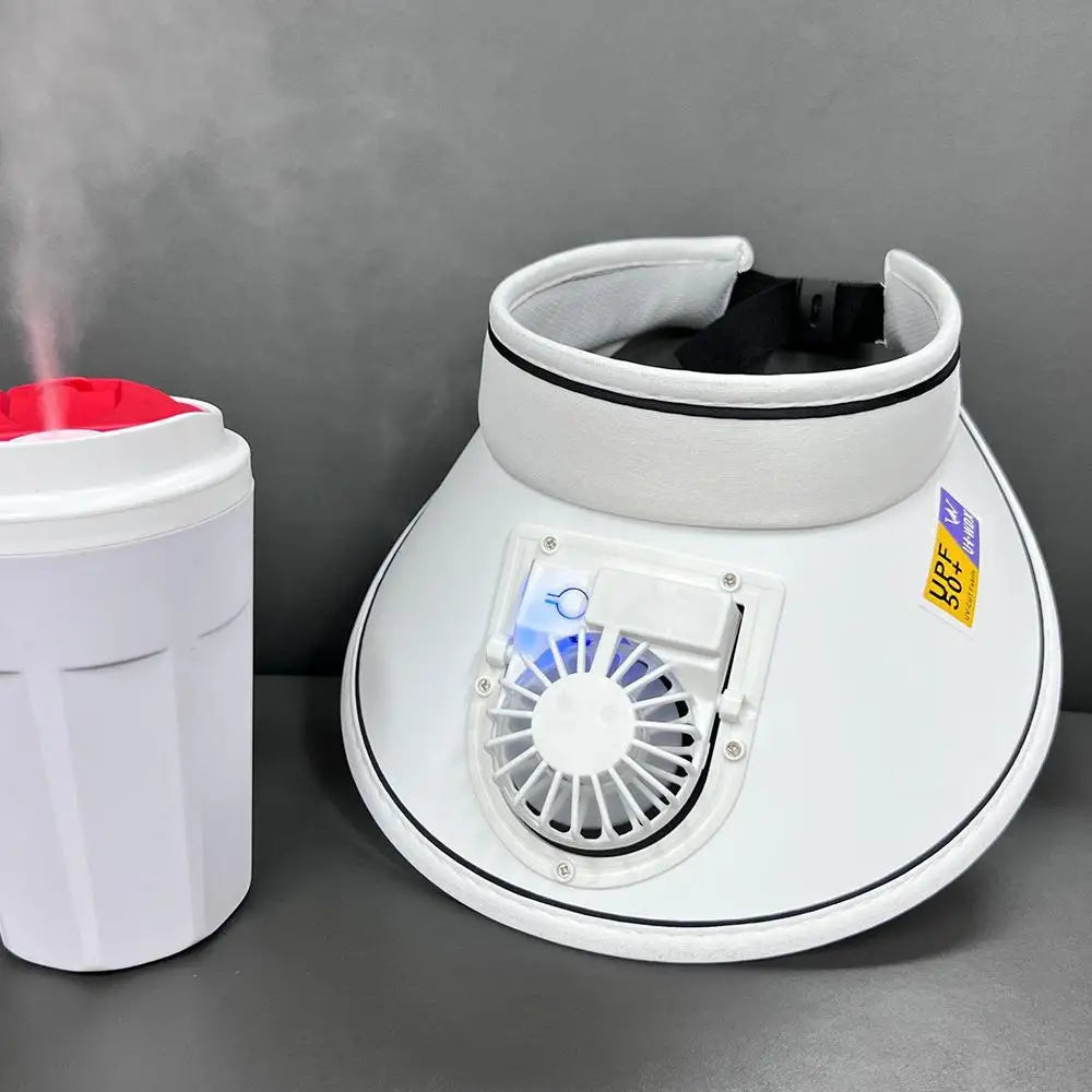 Large Brim USB Charging Sun Protection Fan Hat