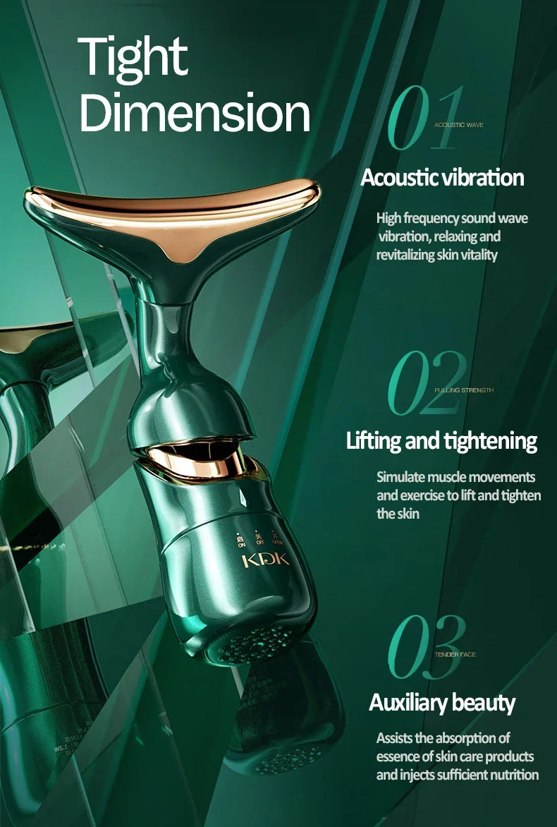 3 In 1  Neck Facial Eye Massager Facial Lifting Face Slimmer EMS Beauty Skin Tightening  Device