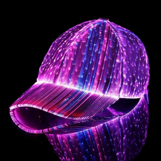 Fiber Optic Glowing  Cap