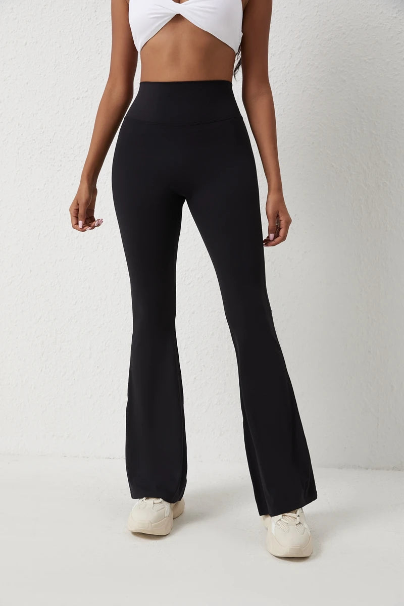 Peach flared  yoga pants
