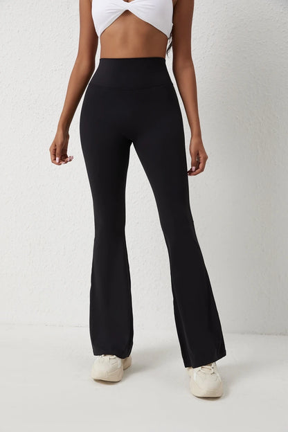 Peach flared  yoga pants