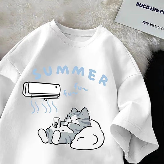 Cute Cat short Sleeve T-shirt