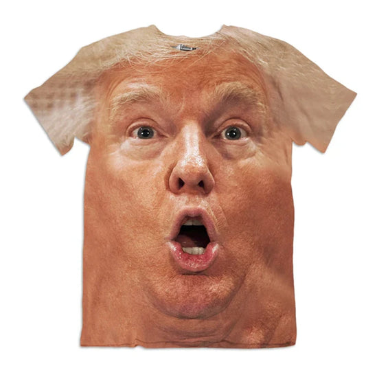 2025 Donald Trump Face Print T-shirt