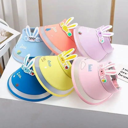 Rabbit Ear Empty Top Fan Hat USB Rechargeable