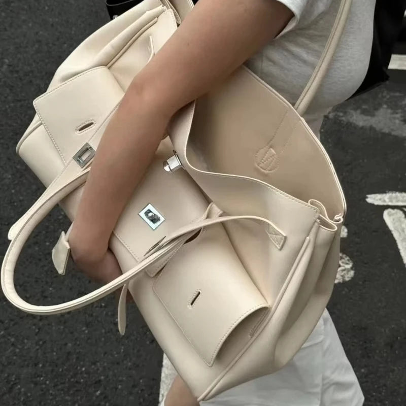 Square Buckle Design Luxury Handbag