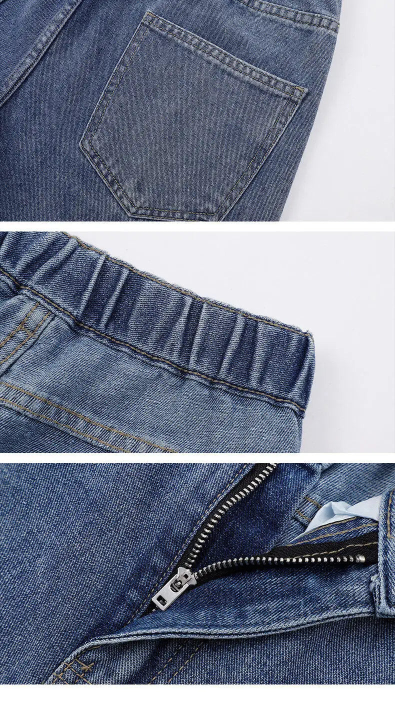 Straight Denim Wide-leg  Jeans