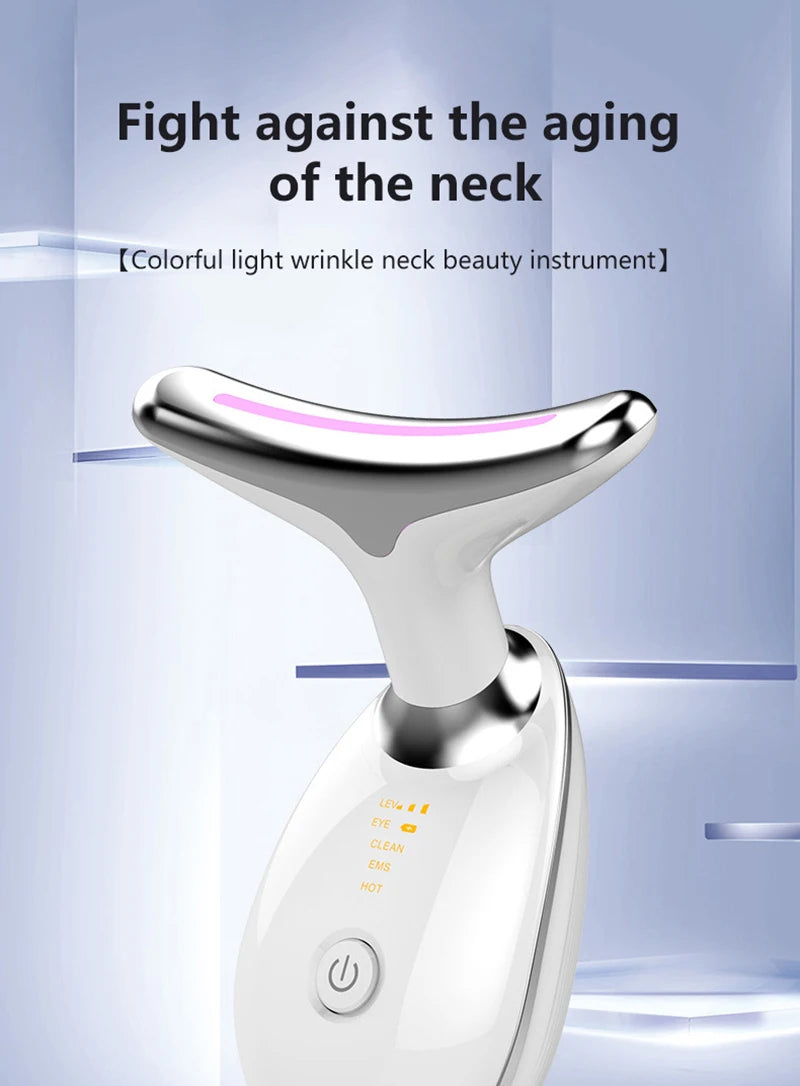 Household Thermal Neck Lifting & Firming Anti-Wrinkle Electric Face Massager –  Skin Tightening & Face Rejuvenation Device