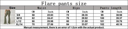 High Waist Bell Bottoms Yoga Pants