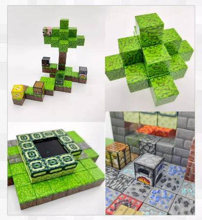 50-300PCS Magnetic Blocks Game Minecraft Magnet World Toys For Boys Girls
