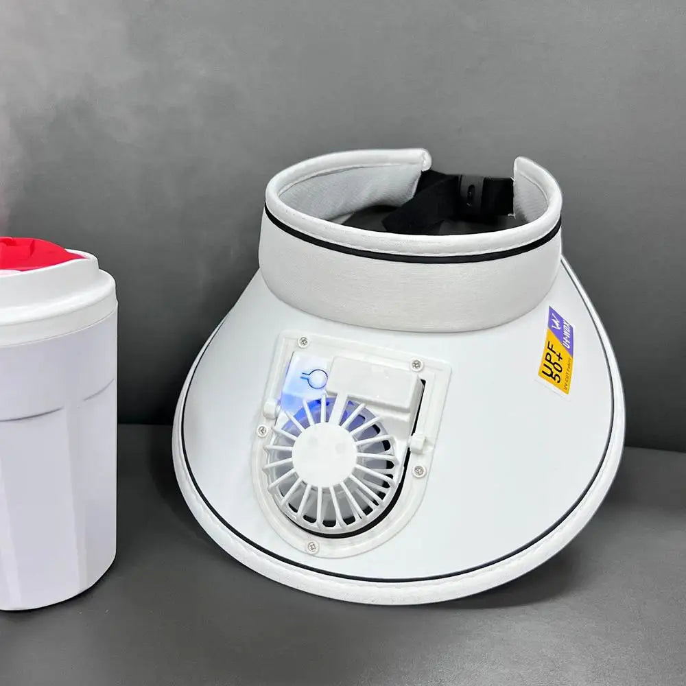 Large Brim USB Charging Sun Protection Fan Hat
