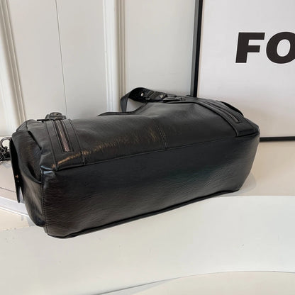 Dual Zipper Handbag