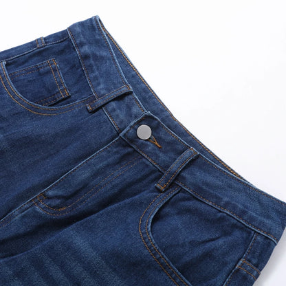 Casual Rhinestone Loose Harem Jeans