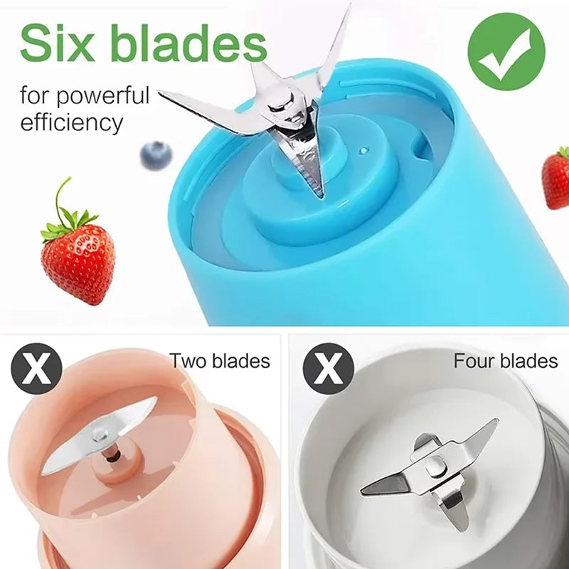 Portable Blender for Shakes and Smoothies Rechargeable USB 380ML
