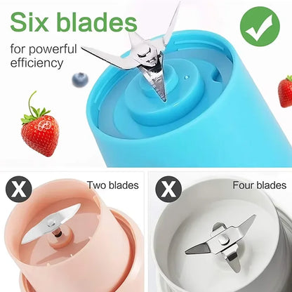 Portable Blender for Shakes and Smoothies Rechargeable USB 380ML