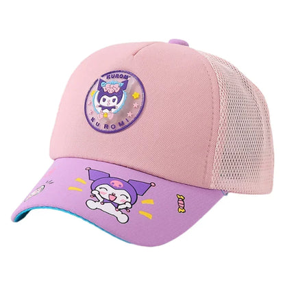 Anime Cartoon Sanrio Kuromi Caps 2-8 Years Kids Mesh Hat
