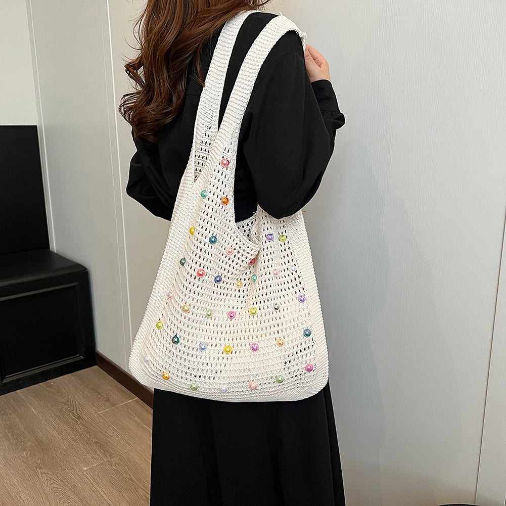 Crochet Knitted Tote Bag