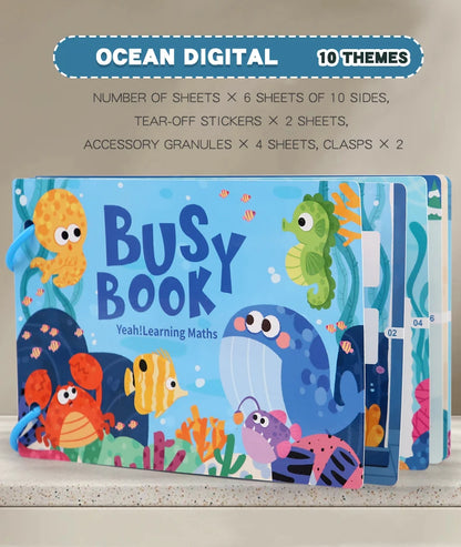 Montessori Baby Busy book Early Learning Education Toy