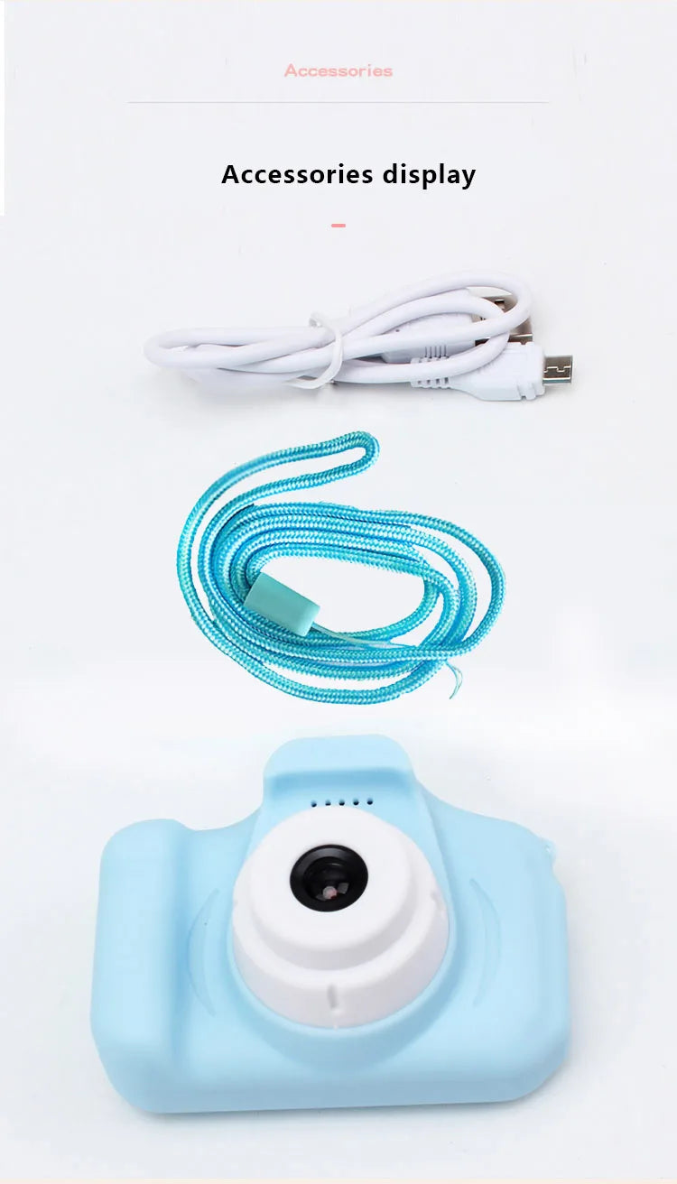 Kids Mini Digital Cameras 1080P HD  SLR Camera +TF Memory Card